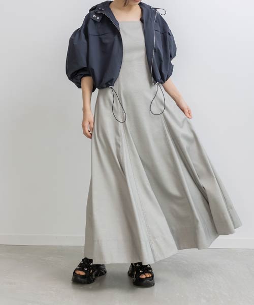【SALE】カップインバックリボンキャミワンピース