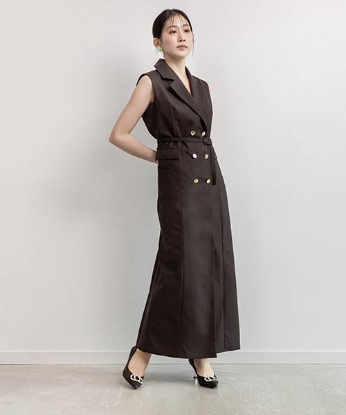 ダブルブレストジャケットワンピース