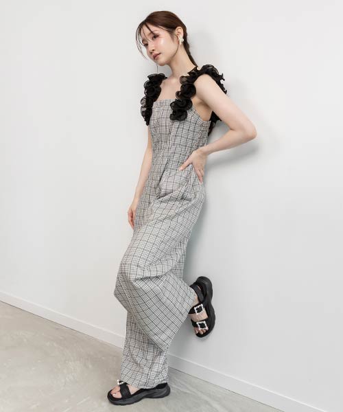 【SALE】フリルオールインワン