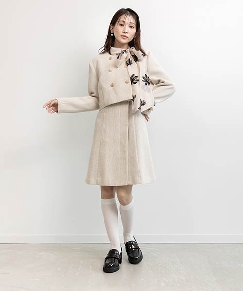 2ピースジャケットミニワンピース