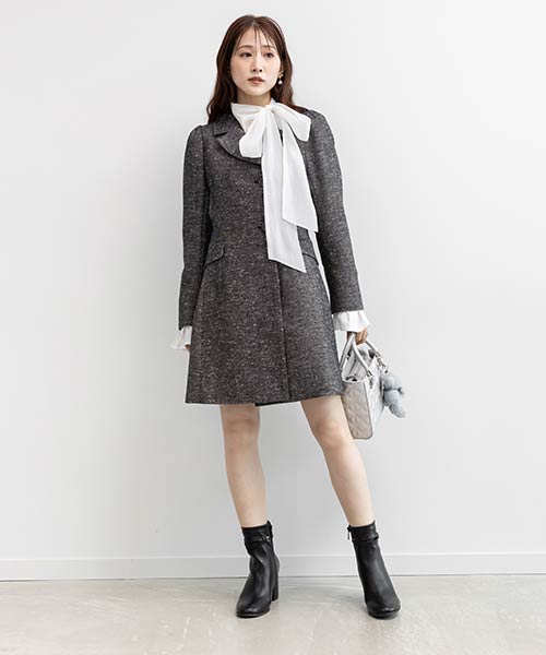 ジャケットミニワンピース