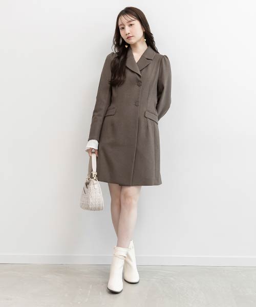 ジャケットミニワンピース