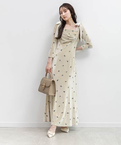 【Holiday Collection】ボレロセットリボンショルダーワンピース