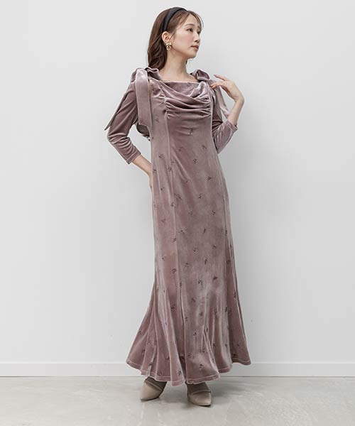 【Holiday Collection】ボレロセットリボンショルダーワンピース