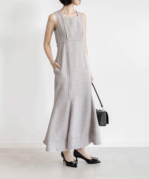 ツイードマーメイドワンピース