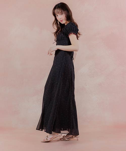 【Cherry&Strawberry】チェリープリントシフォンワンピース