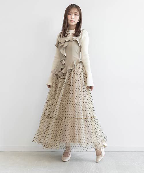 【Heart Collection】ハートチュールティアードキャミワンピース