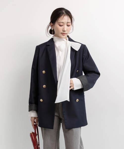 ダブルブレストテーラードジャケット