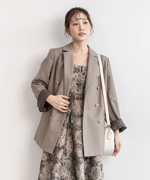 ダブルブレストテーラードジャケット