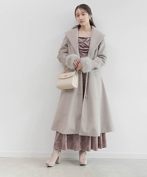 2WAY ショールカラーロングコート
