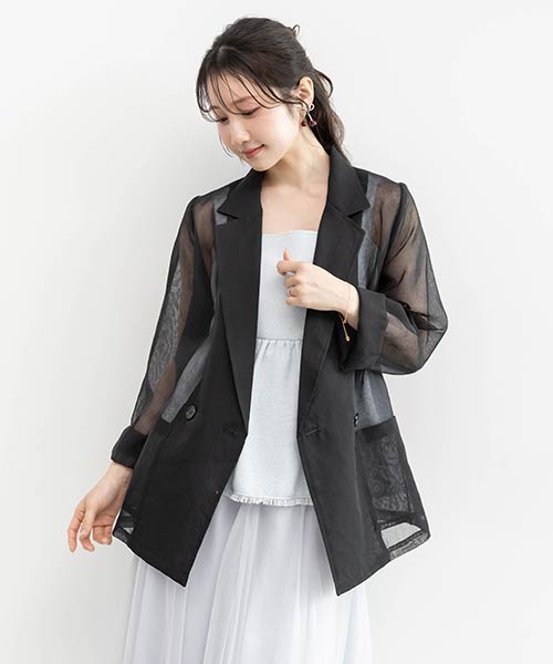 シアーテーラードジャケット