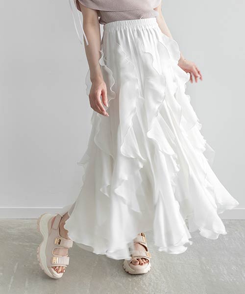ラッフルフリルスカート