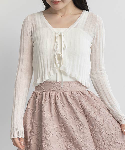 【SALE】【Balletcore Collection】カップインタンクトップセットカーディガン