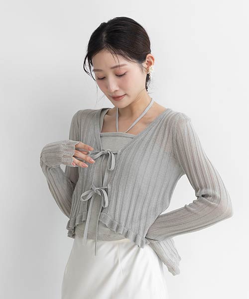 【SALE】【Balletcore Collection】カップインタンクトップセットカーディガン