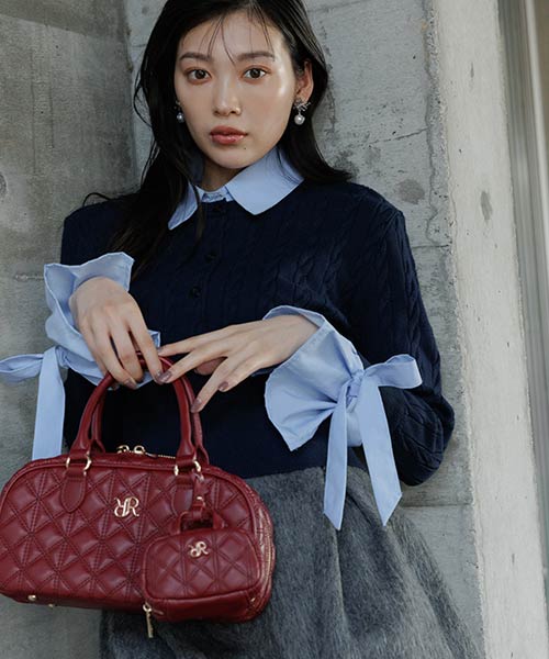 2WAY シャツドッキングレイヤードニット