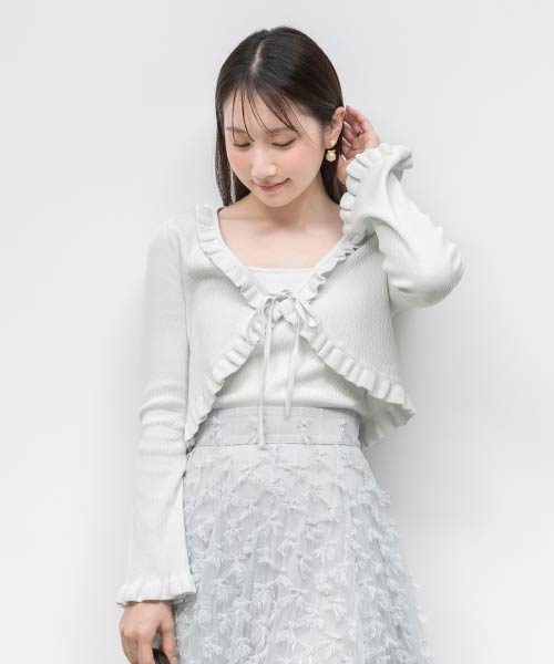 フリルニットアンサンブル