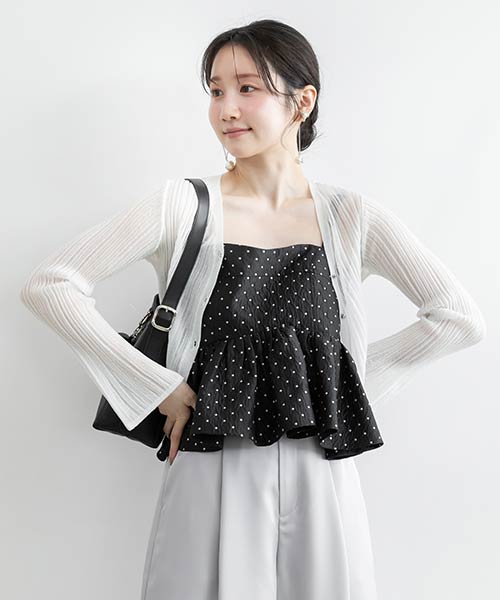 ラメシアーランダムリブカーディガン