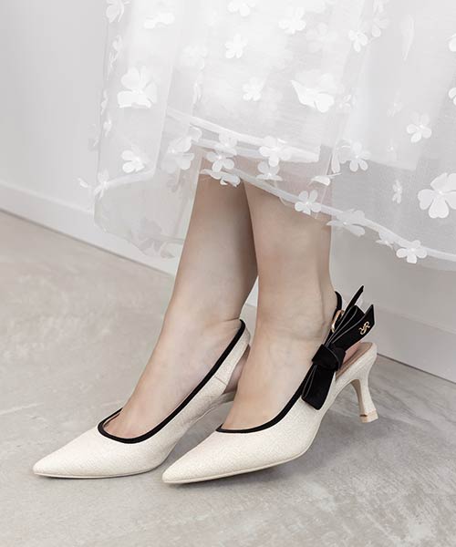 2WAYクラシカルバックストラップパンプス