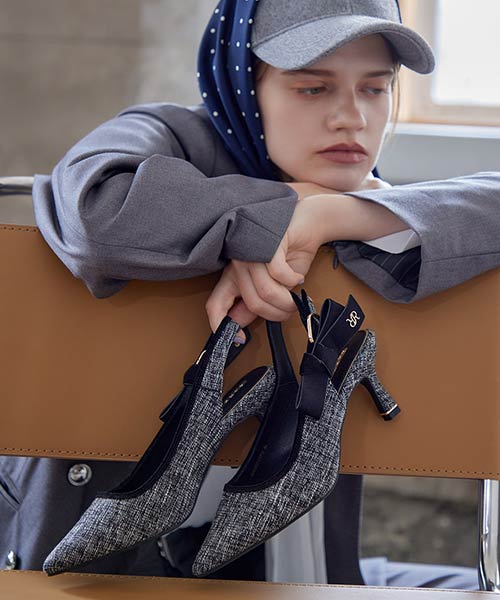 2WAYクラシカルバックストラップパンプス