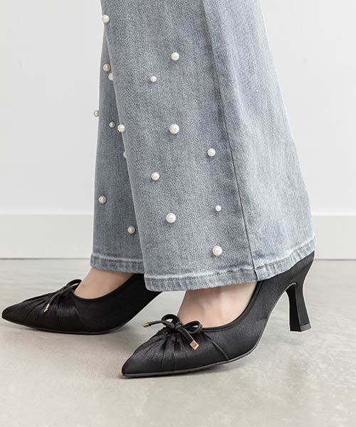 【走れる美脚パンプス】シアーポインテッドトゥパンプス