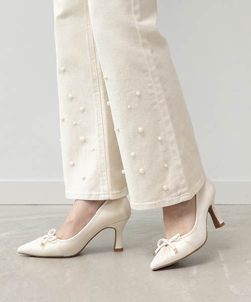 【走れる美脚パンプス】シアーポインテッドトゥパンプス