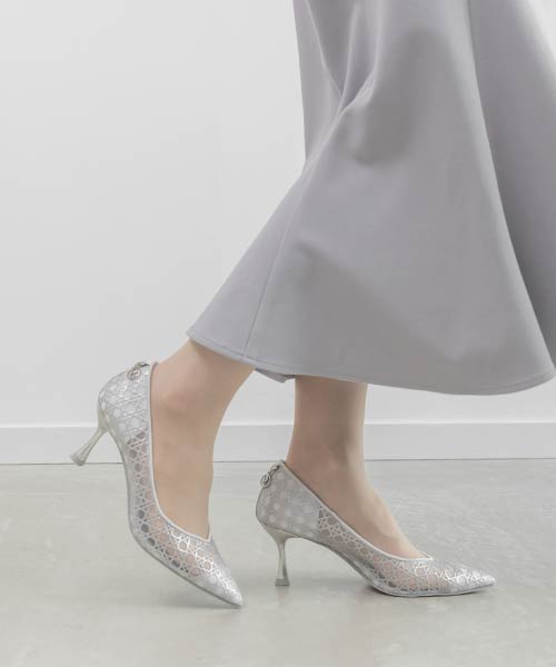 【26SS】モノグラムチャームシアーパンプス