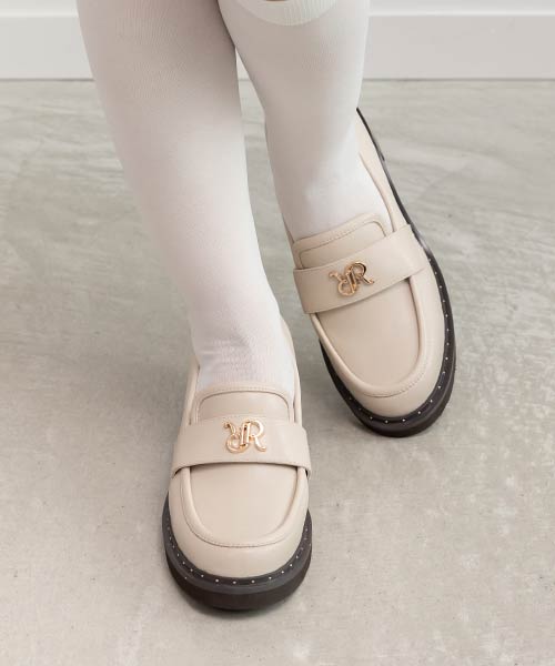 モノグラムスタッズボリュームローファー