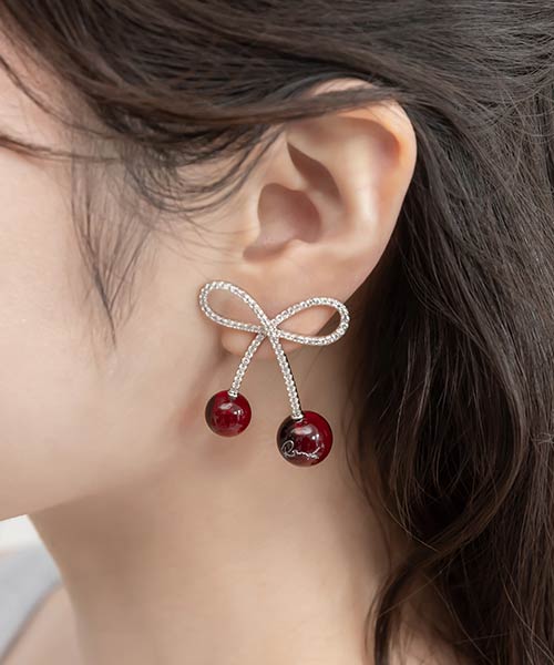 【Cherry&Strawberry】チェリーモチーフピアス