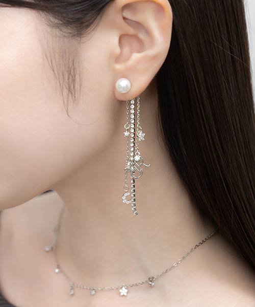 【Holiday Collection】スタームーンピアス