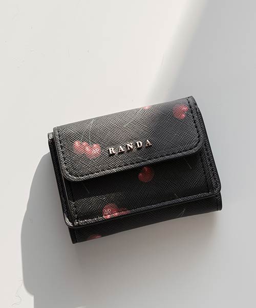 【Cherry Collection】チェリープリントミニウォレット