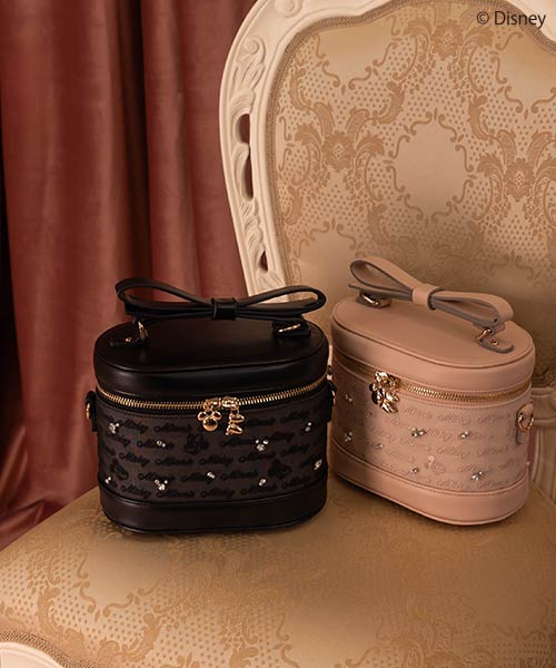 【SALE】【Mickey＆Minnie】/リボンバニティバッグ