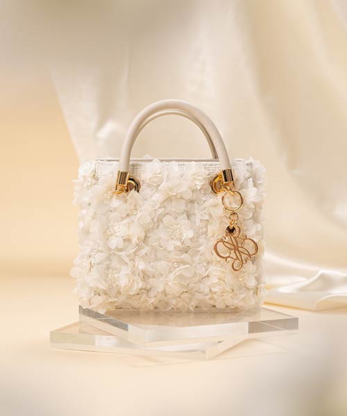 【LUXURY ITEM】2WAY 3Dフラワービジューバッグ