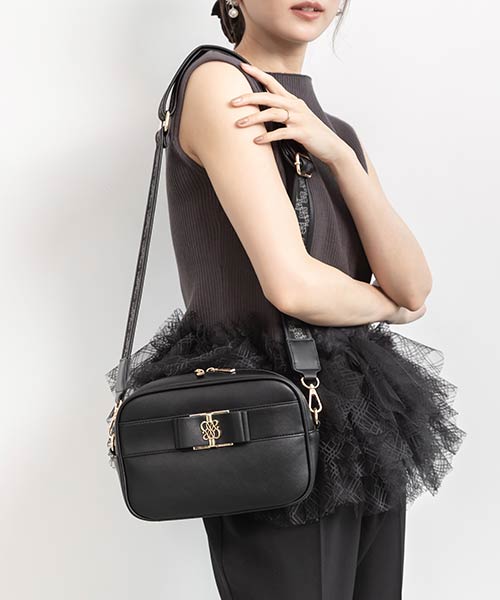 2WAY モノグラムリボンショルダーバッグ