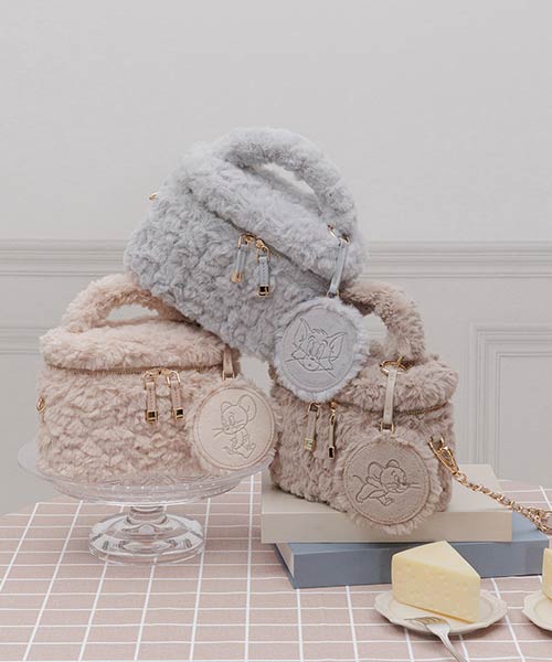 【TOM and JERRY】ミラー付きバニティバッグ