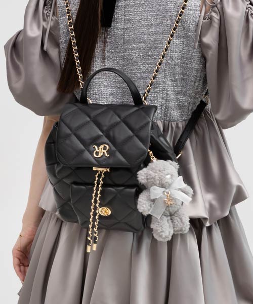 キルティングデザインリュックバッグ