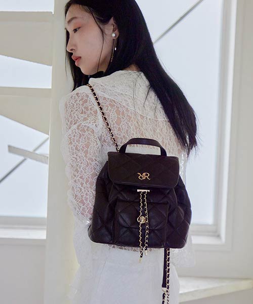 キルティングデザインリュックバッグ