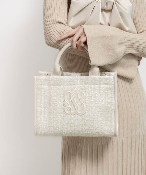 2WAY モノグラムデザイントートバッグ