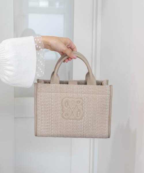 2WAY モノグラムデザイントートバッグ
