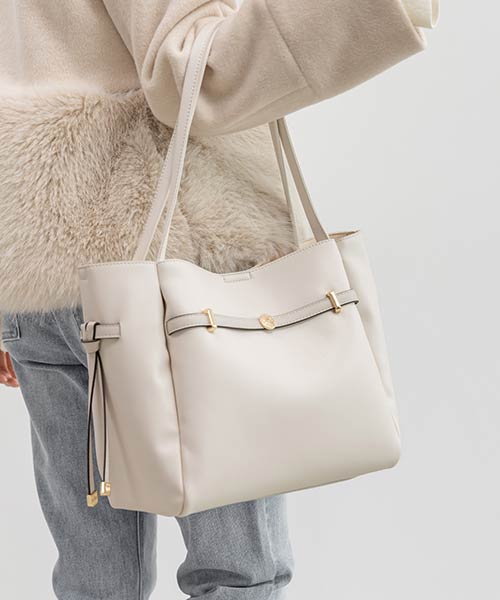 【A4対応】モノグラムパーツベルトトートバッグ