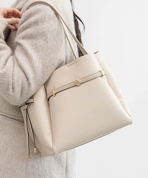 【A4対応】モノグラムパーツベルトトートバッグ