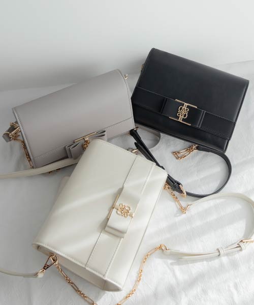 【26SS】2WAY モノグラムリボンショルダーバッグ