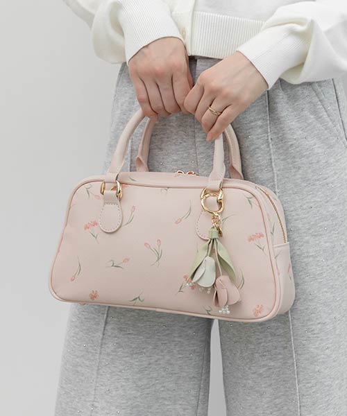 【Tulip Collection】2WAY チューリップ柄ハンドバッグ