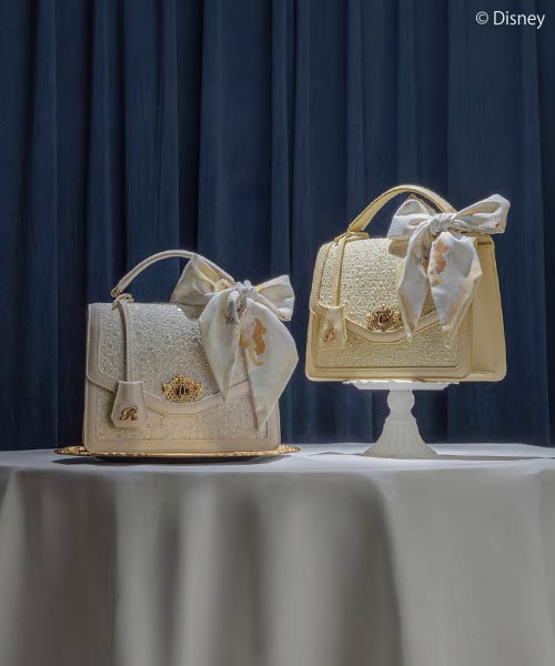 『美女と野獣』コレクション 2WAYスカーフ付きハンドバッグ