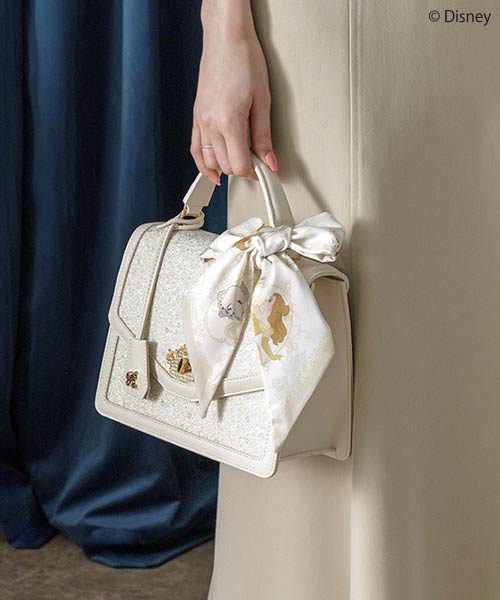 『美女と野獣』コレクション 2WAYスカーフ付きハンドバッグ