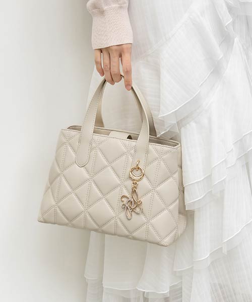2WAY キルティングトートバッグ