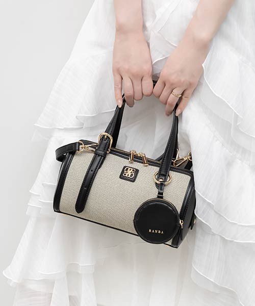 2WAY デザインベルトボストンバッグ
