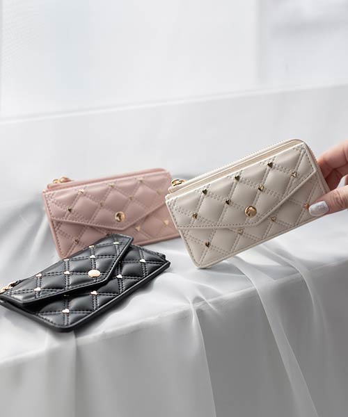 ハートパーツキルティングフラグメントケース