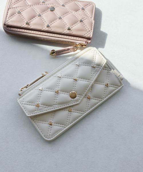 ハートパーツキルティングフラグメントケース