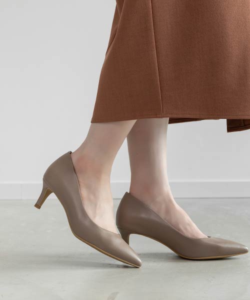【SALE】【走れる美脚パンプス】ベーシックポインテッドトゥフィットパンプス