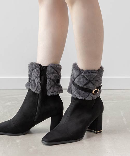 【再入荷】4WAYキルティングファーブーツ